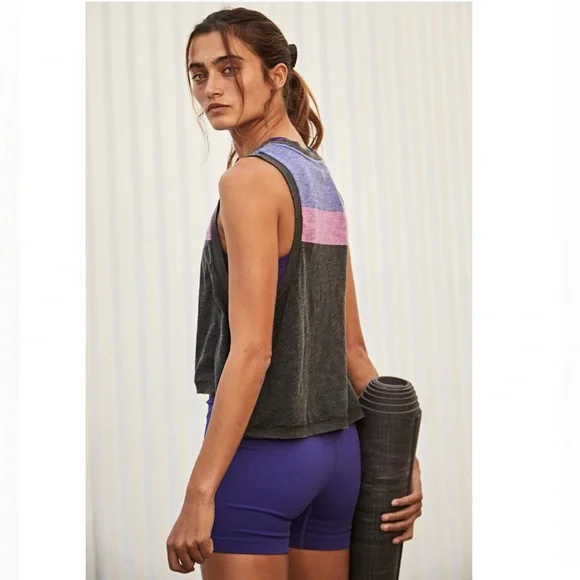 Free People Printed Love Tank | Retro Black Combo - Picture 3 of 13